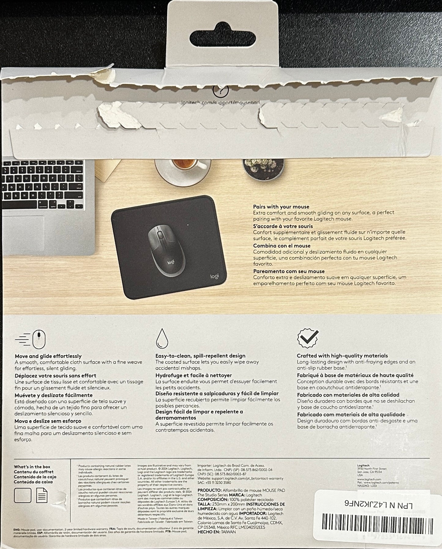 Logitech Studio Series Non-Skid Mouse Pad (OPEN BOX)