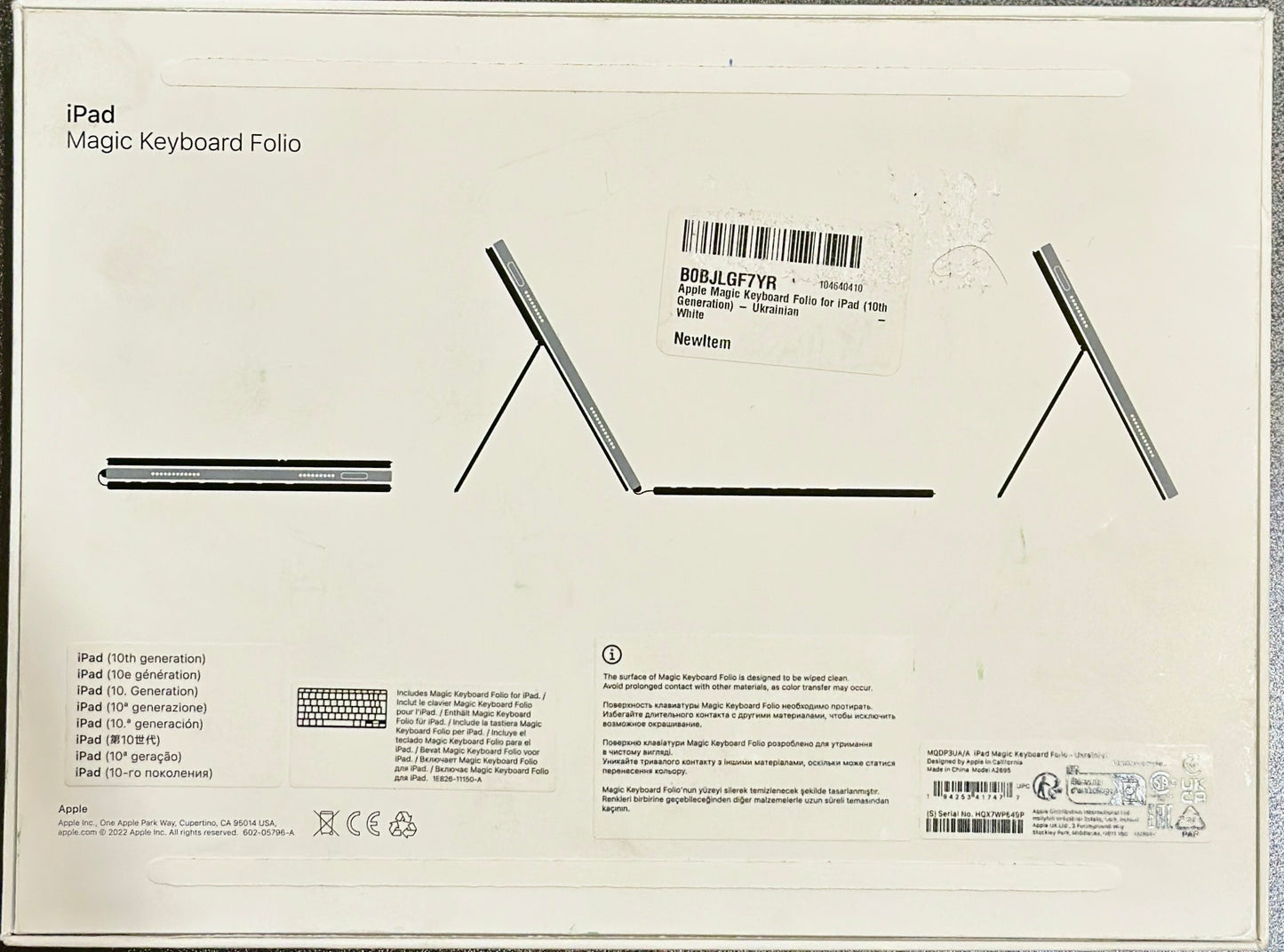 Apple Magic Keyboard Folio: iPad Keyboard and case for iPad (10th Generation)