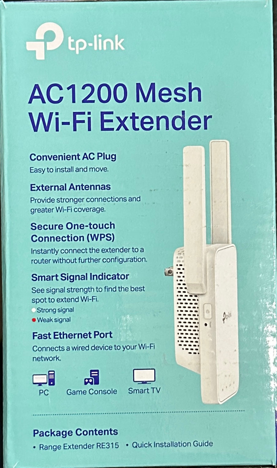 TP-Link RE315 Mesh Wi-Fi Range Extender AC1200 Dual-Band Wireless (Open Box)