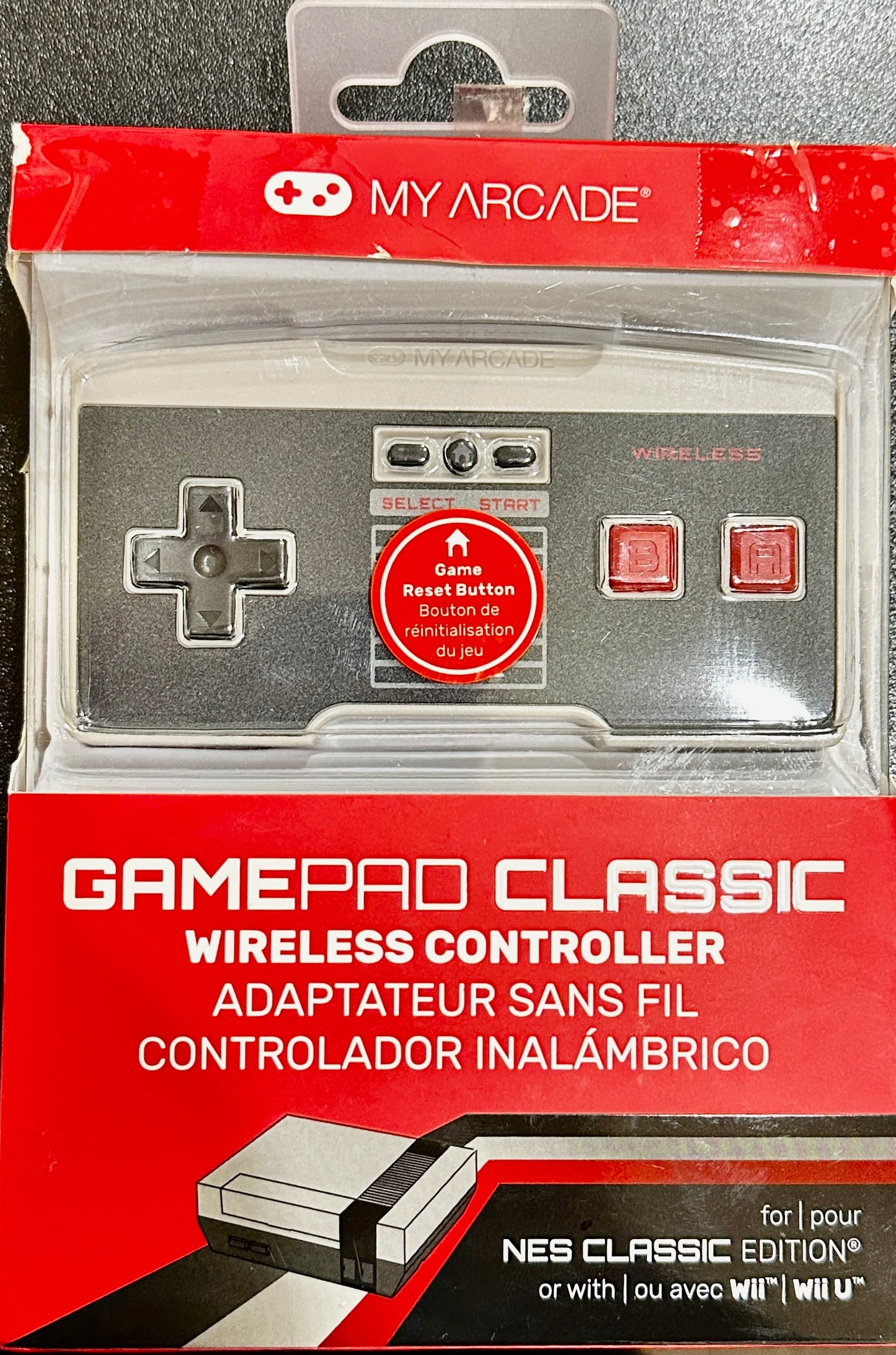 My Arcade DGUN-2927 Classic Wireless Gamepad - Black (OPEN BOX)