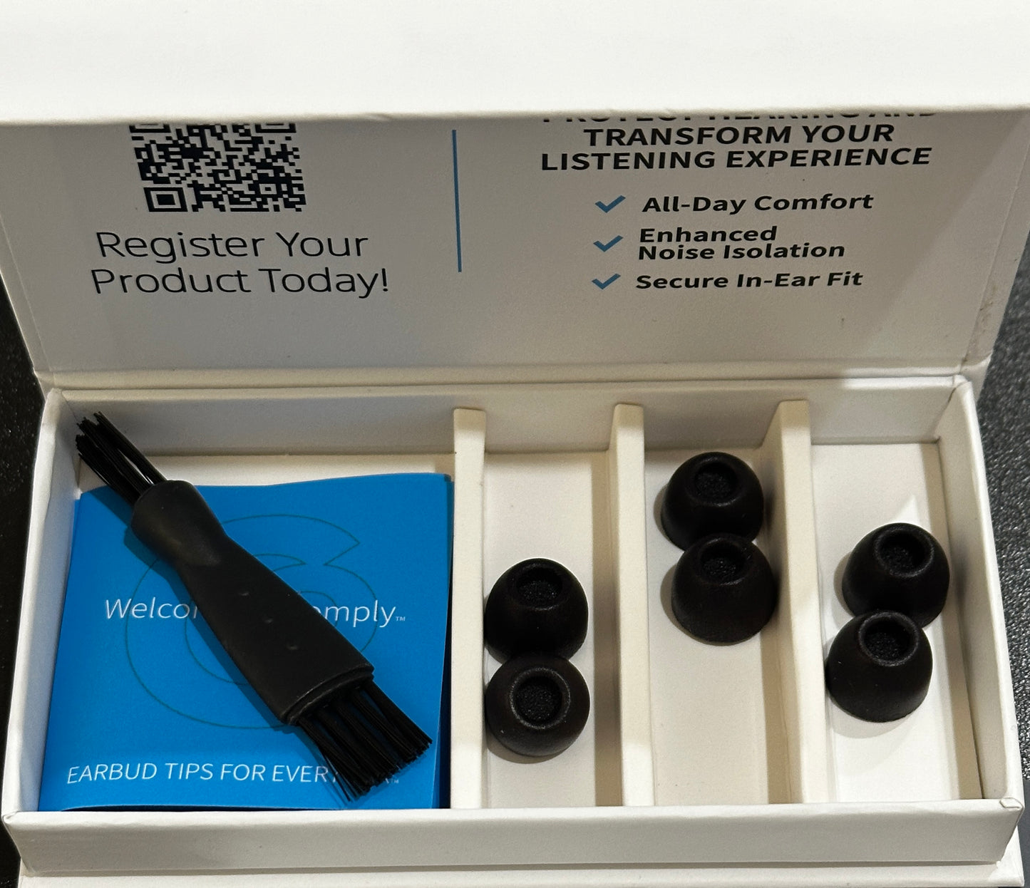Comply TrueGrip Premium Memory Foam Replacement Earbud Tips for Sennheiser