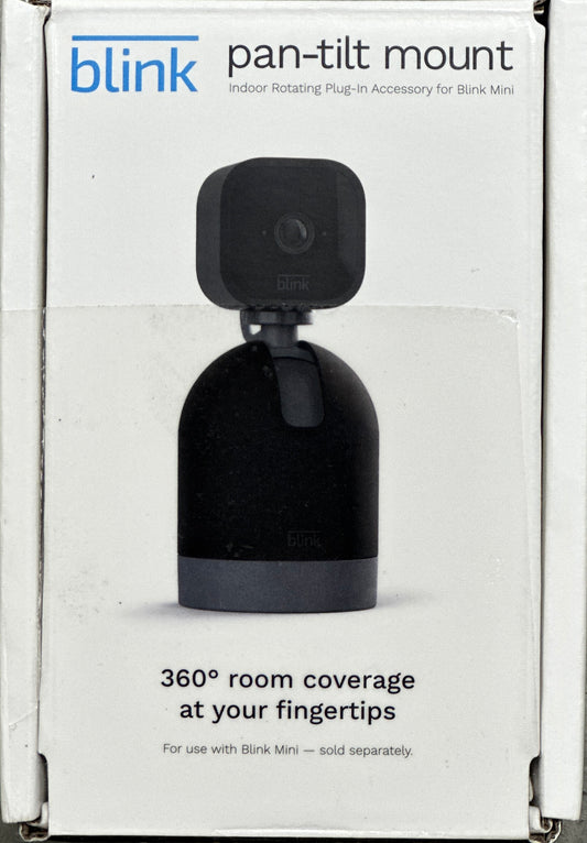 Blink Mini Pan-Tilt Mount – 360° Rotating Mount Accessory for Blink Mini Camera, Black