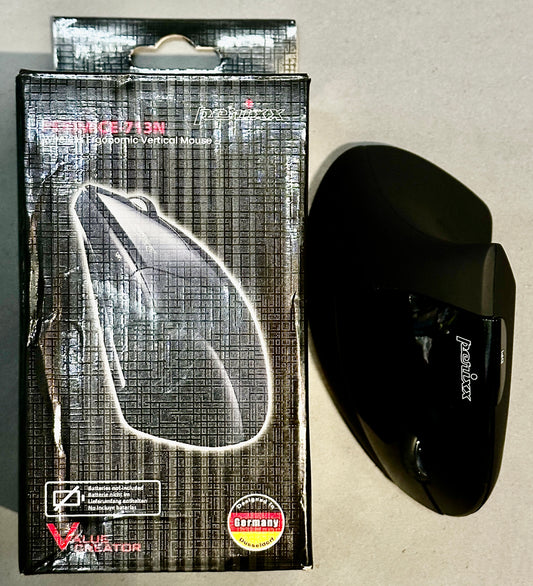 Perixx PERIMICE-713 Wireless Ergonomic Vertical Mouse – Black