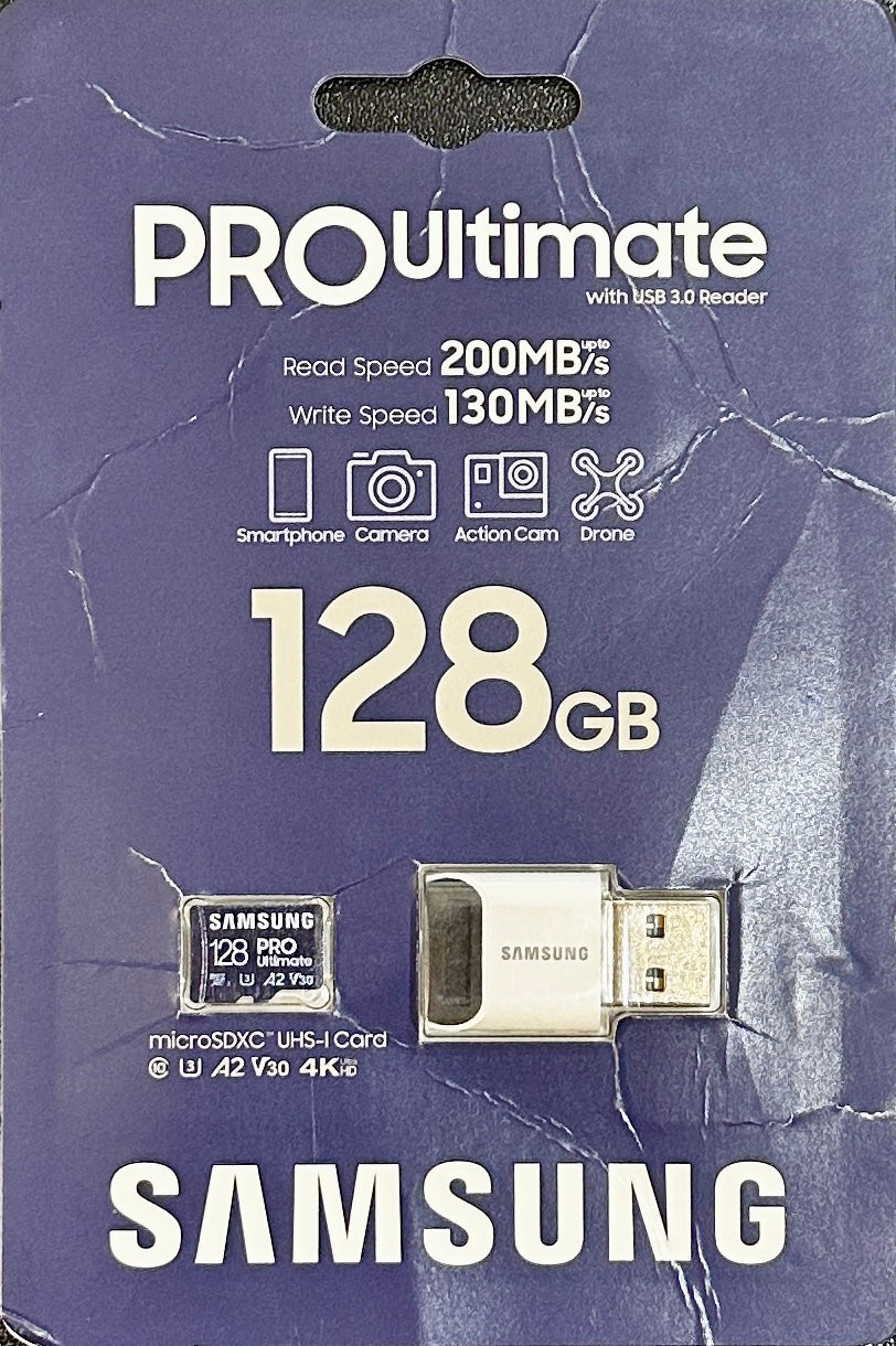 Samsung PRO Ultimate microSD Memory Card+Reader 128GB microSDXC