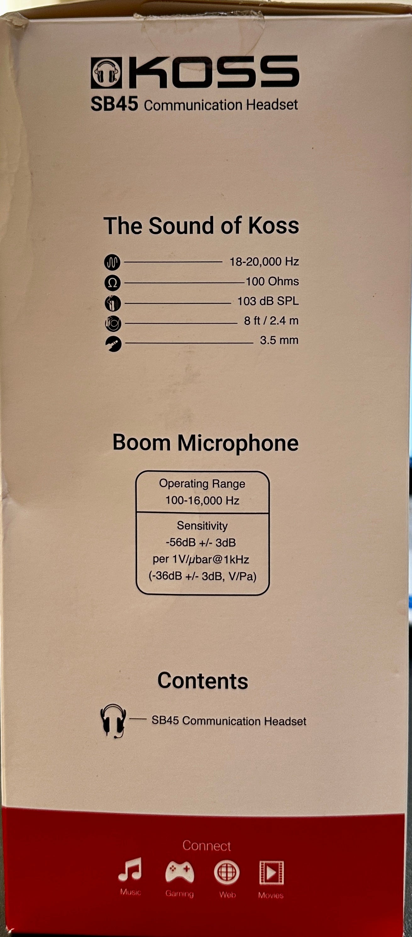 Koss Multimedia Stereo Headphone SB45