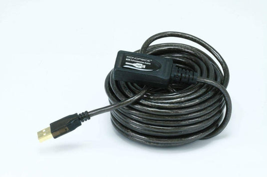 Monoprice USB Type-A to Female 2.0 Extension Cable 32 Feet, Black (OPEN BOX)