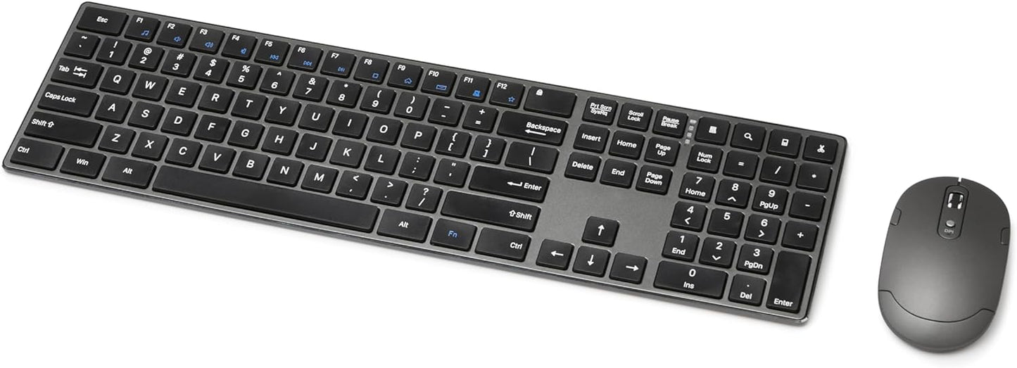 Amazon Basics Ultra Premium Wireless Keyboard and Mouse Combo - Rechargeable