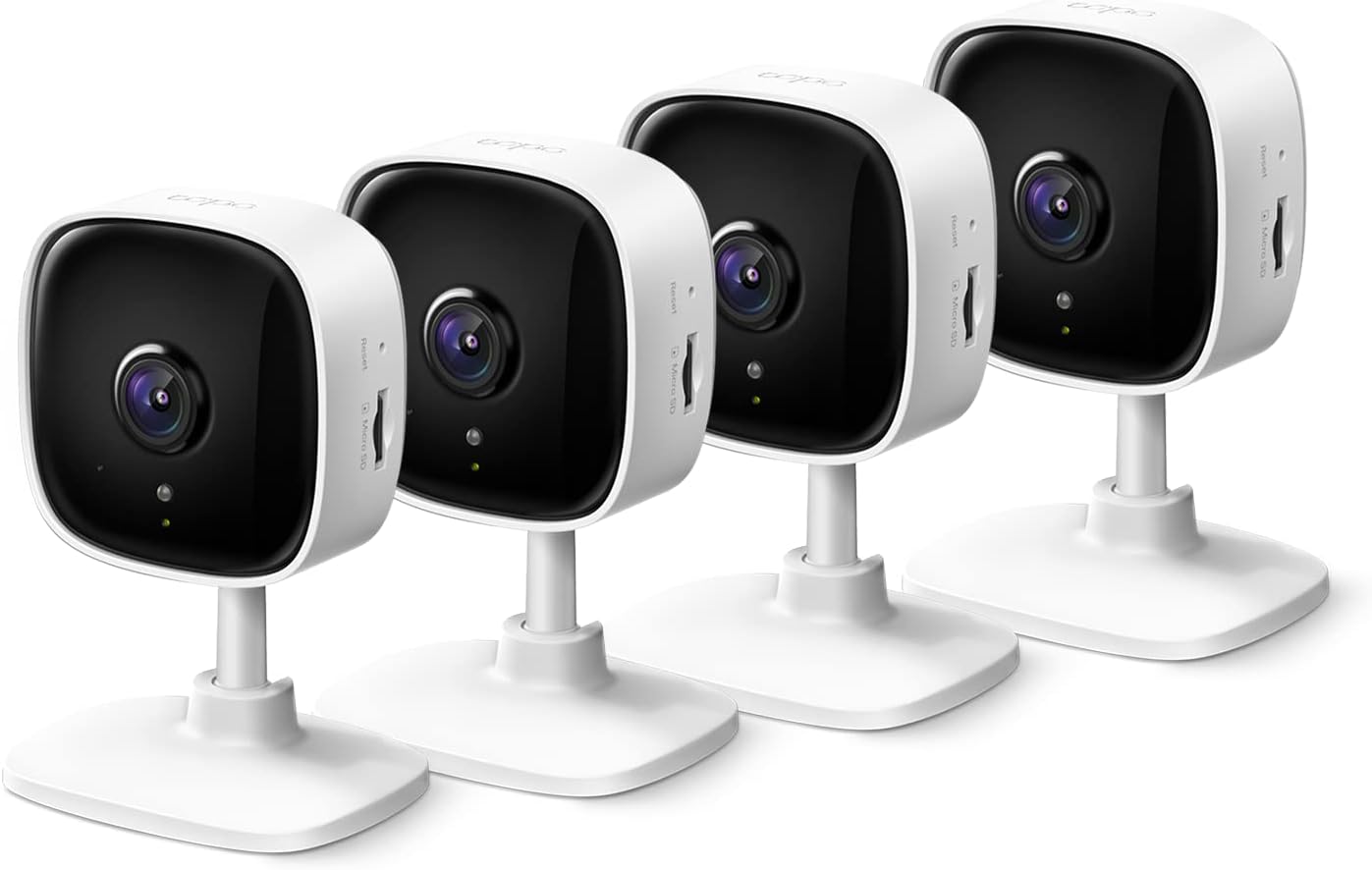 TP-Link Tapo C110 2K Security Camera 4 Pack White