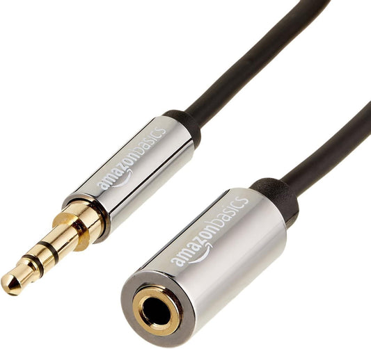 Amazon Basics 3.5Mm Male to Female Stereo Audio Extension Adapter cord,Cable 6ft