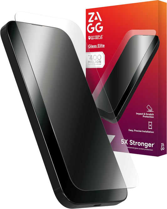 ZAGG Glass Elite Screen Protector for iPhone 16 Plus and 15 Plus (OPEN BOX)