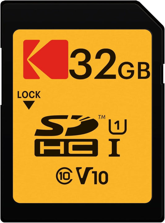 Gigastone 32GB SD Card, Memory Card for Cameras, Full HD Video, SDHC U1 Class 10