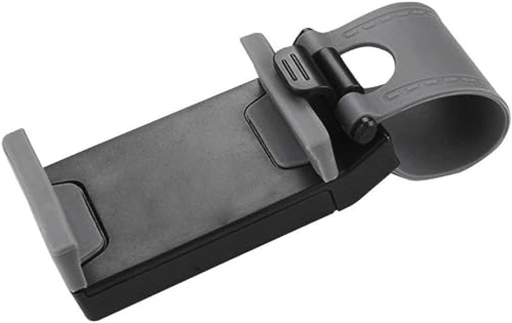 Reiko Steering Wheel Phone Mount – Adjustable Holder for 3.5" Devices – Gray