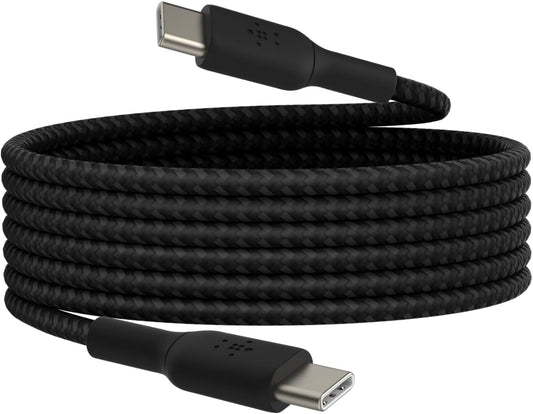 Belkin BoostCharge Braided USB-C to USB-C Cable (6.6ft) (OPEN BOX)