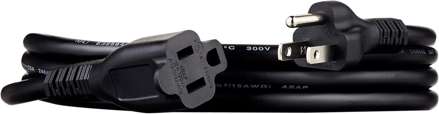 Amazon Basics 13 Amp 125V 15-Foot Indoor Extension Cord - Black (OPEN BOX)