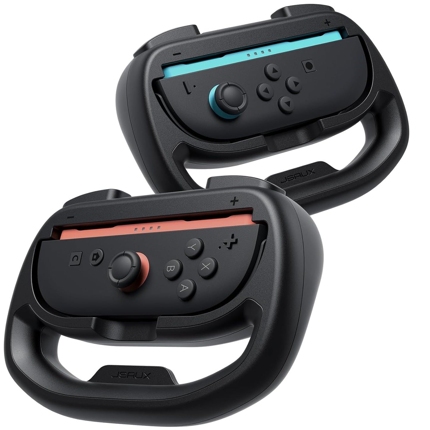 JSAUX Steering Wheels for Nintendo Switch 2 JoyCon – Racing Wheel Accessories 2 Pack