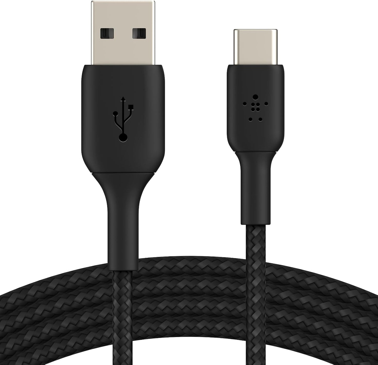Belkin BoostCharge USB-C to USB-A Cable 3.3ft (15W) – Braided, Durable, Universal Charging Cord