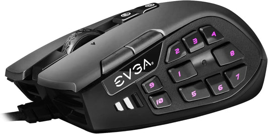 EVGA X15 MMO Gaming Mouse 8k Wired Black 20 buttons 16,000dpi (OPEN BOX)