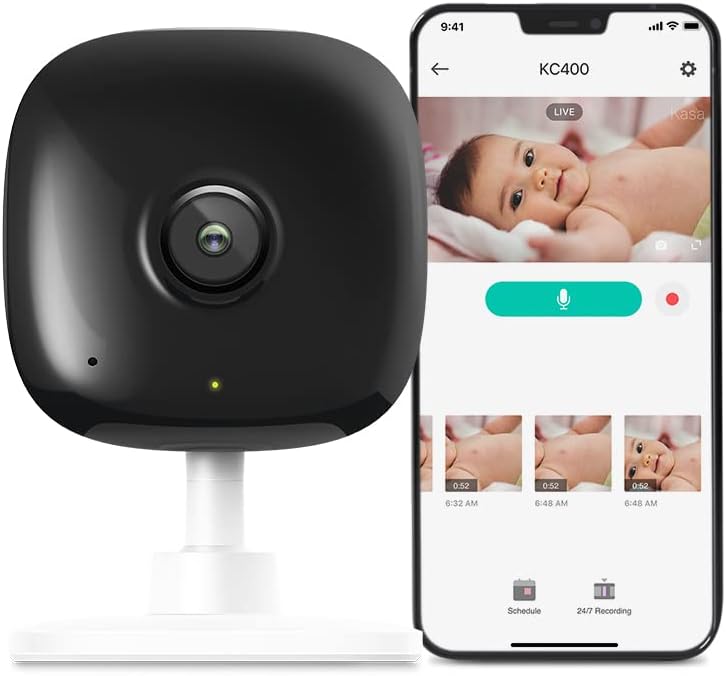 Kasa Smart 2K QHD Indoor Security Camera, Person/Baby Crying/Motion (OPEN BOX)
