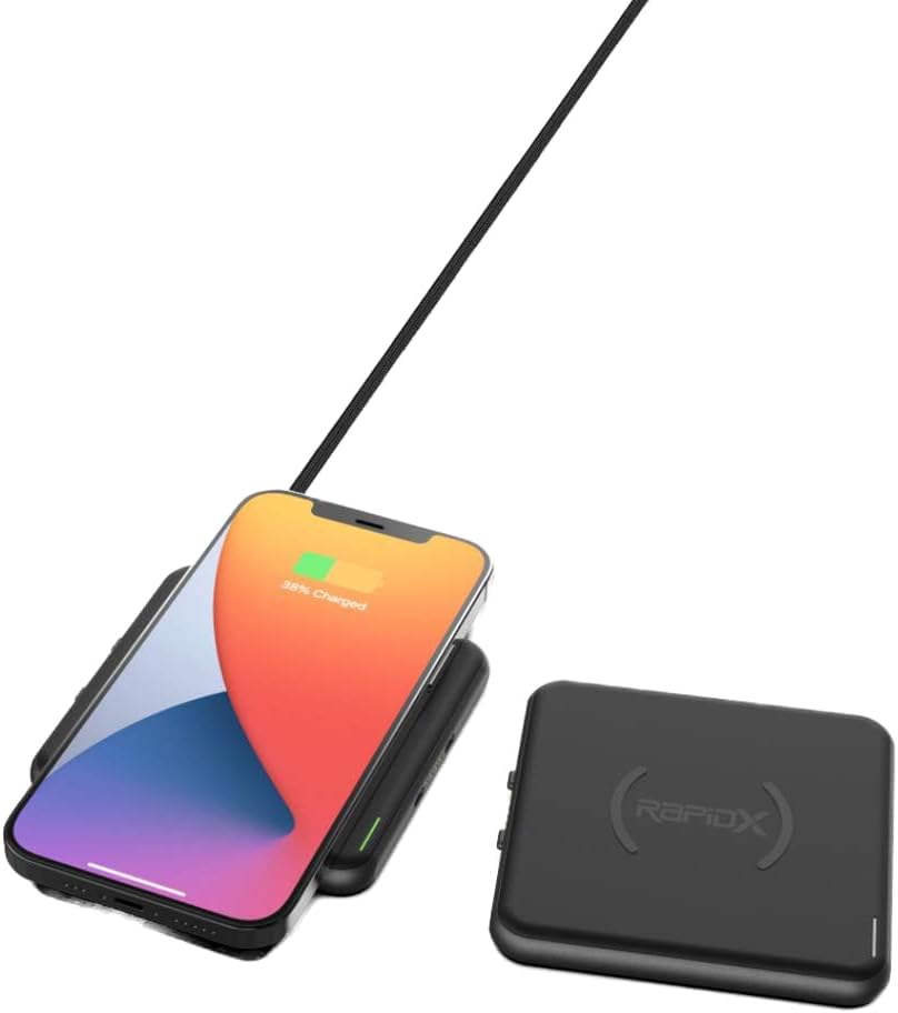 RapidX Modula5 Modular Wireless Charging Pod System (Model: RX-MP01B2PK) (OPEN BOX)