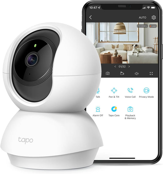 TP-Link Tapo 2K Pan Tilt Security Camera Baby Monitor Dog Camera C210 (OPEN BOX)