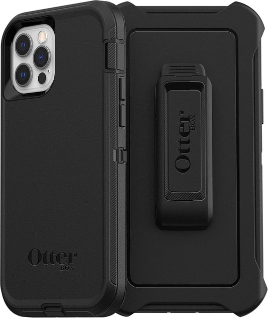 OtterBox DEFENDER SERIES Case & Holster for Apple iPhone 12 Pro Max - Black