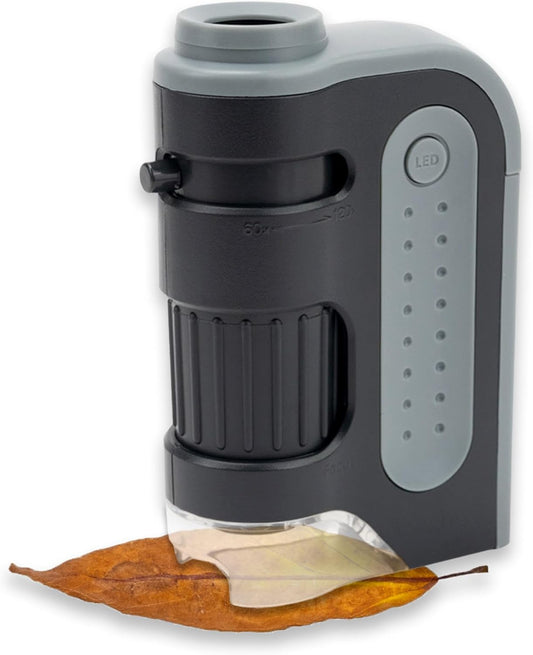 Carson MicroBrite™ Plus 60x-120x LED Lighted Zoom Pocket Microscope MM-300 (NO BOX)