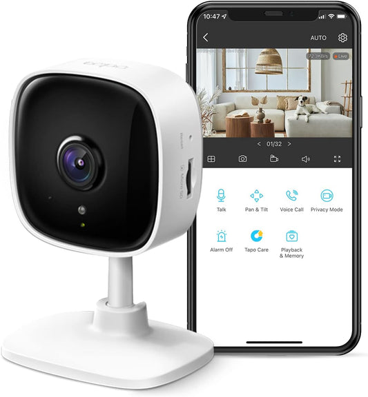 TP-Link Tapo C110 Indoor Home Security Wi-Fi Camera 2K Resolution 2 Ways Audio