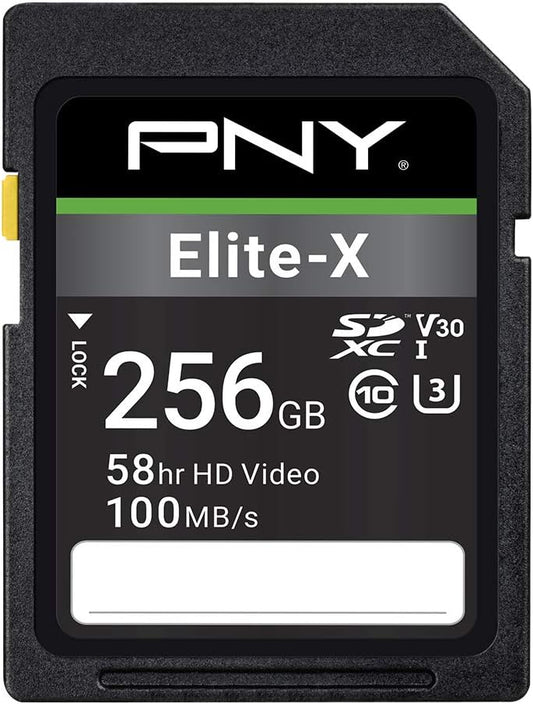PNY Technologies 256GB Elite-X microSDXC Flash Memory Card, Class 10, UHS-I U3 (OPEN BOX)