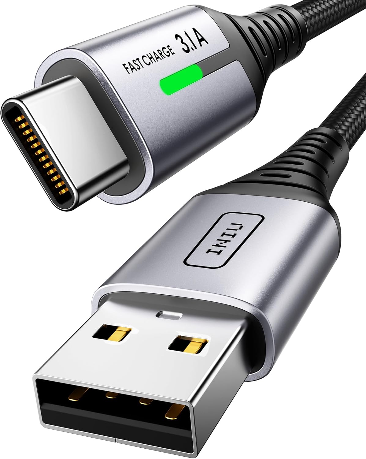 INIU USB A to USB C Cable Fast Charging [6.6FT] 3.1A