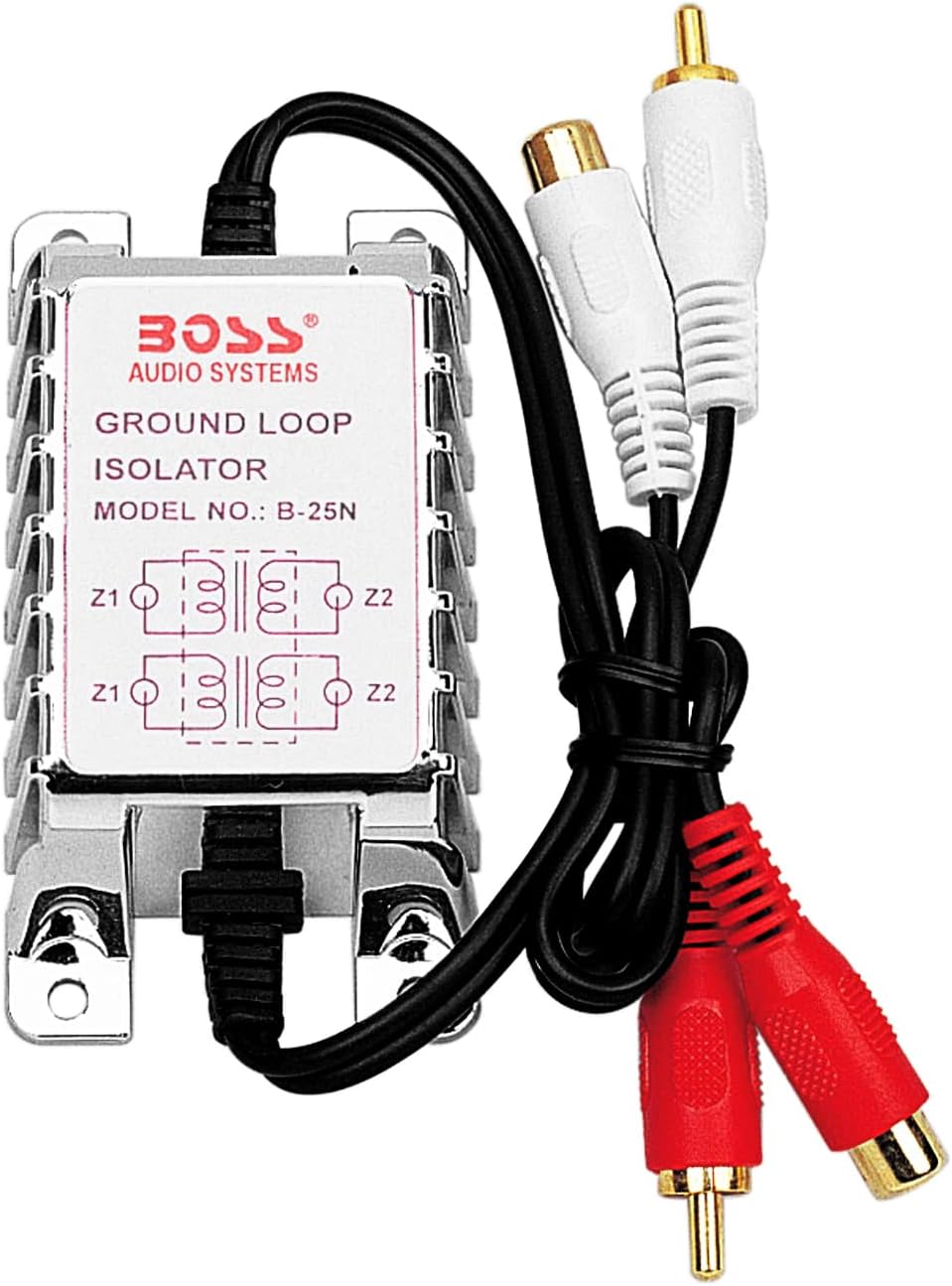 BOSS Audio Systems B25N Ground Loop Isolator Eliminates Noise
