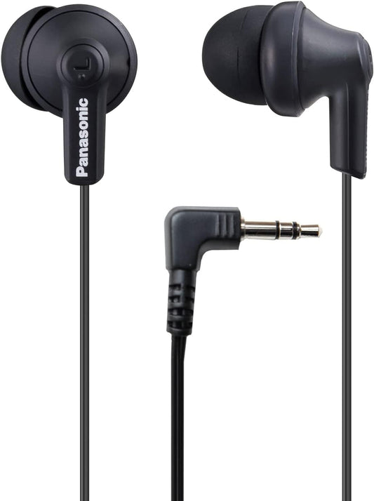 Panasonic RP-HJE120-KA ErgoFit In-Ear Headphones (OPEN BOX)