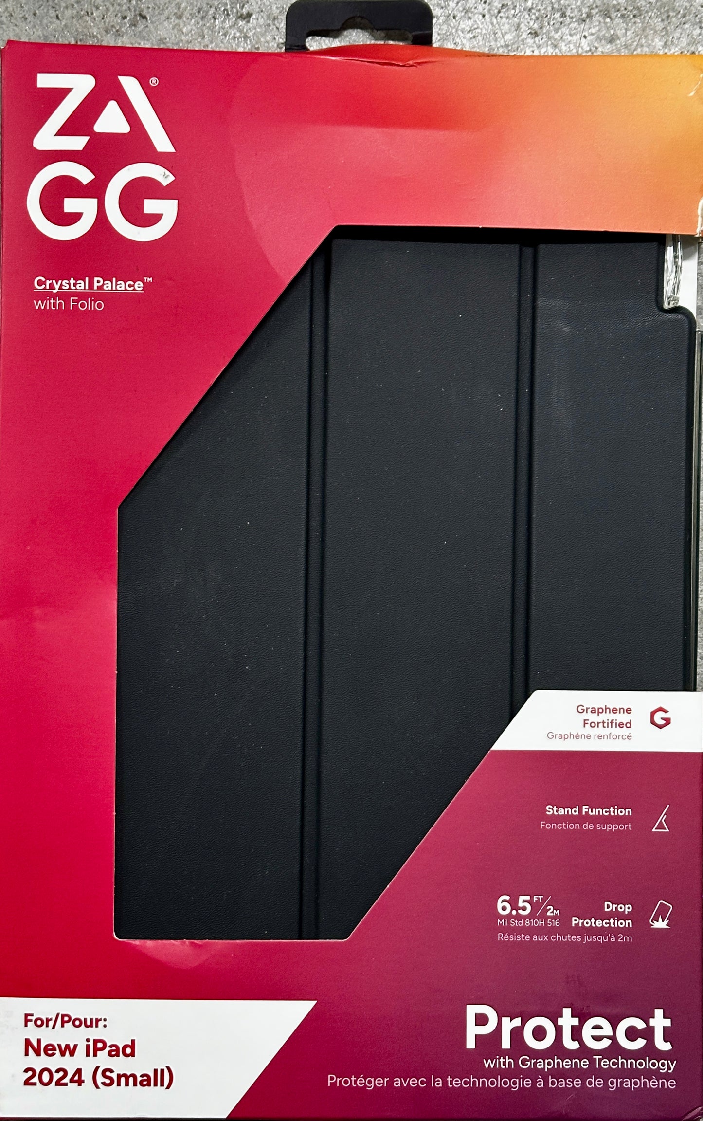 ZAGG Crystal Palace iPad Air 11" Case M3/M2 – Drop-Proof, Clear, Green Folio Stand