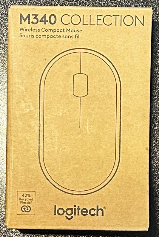 Logitech M340 Wireless Mouse – Silent Clicks, USB Receiver – Tropical Sunrise