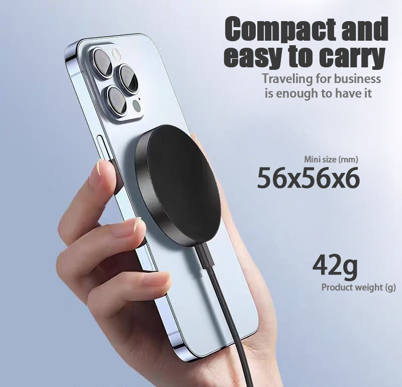 Magnetic Wireless Charger 15W Fast Charging Pad for iPhone 12–17 Series