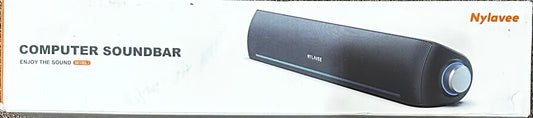 Nylavee Computer Speakers Hi-Fi Sound Computer Sound Bar (OPEN BOX)