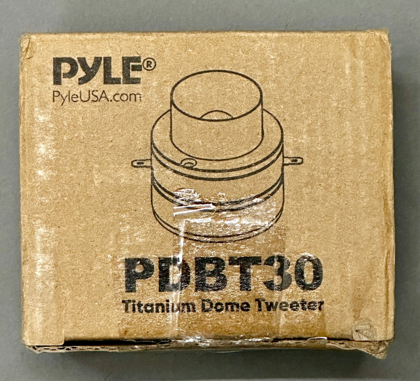Pyle PDBT30 2.5" 100W Titanium Car Tweeter – 1" Voice Coil, 4 Ohm, Aluminum Frame
