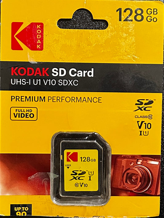 Kodak 128GB SDXC UHS-I U1 V10 (OPEN BOX)