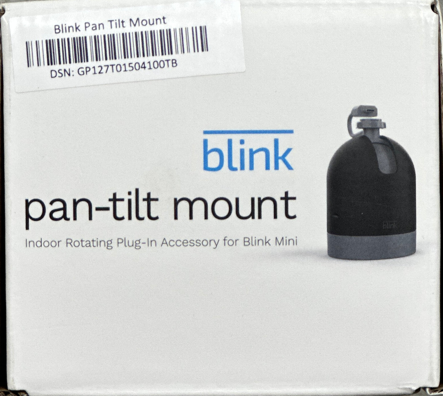 Blink Mini Pan-Tilt Mount – 360° Rotating Mount Accessory for Blink Mini Camera, Black