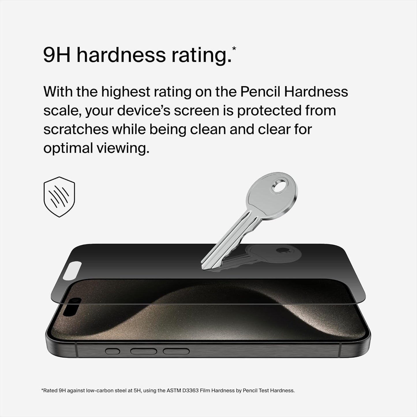 Belkin ScreenForce Privacy Tempered Glass for iPhone 15 Pro