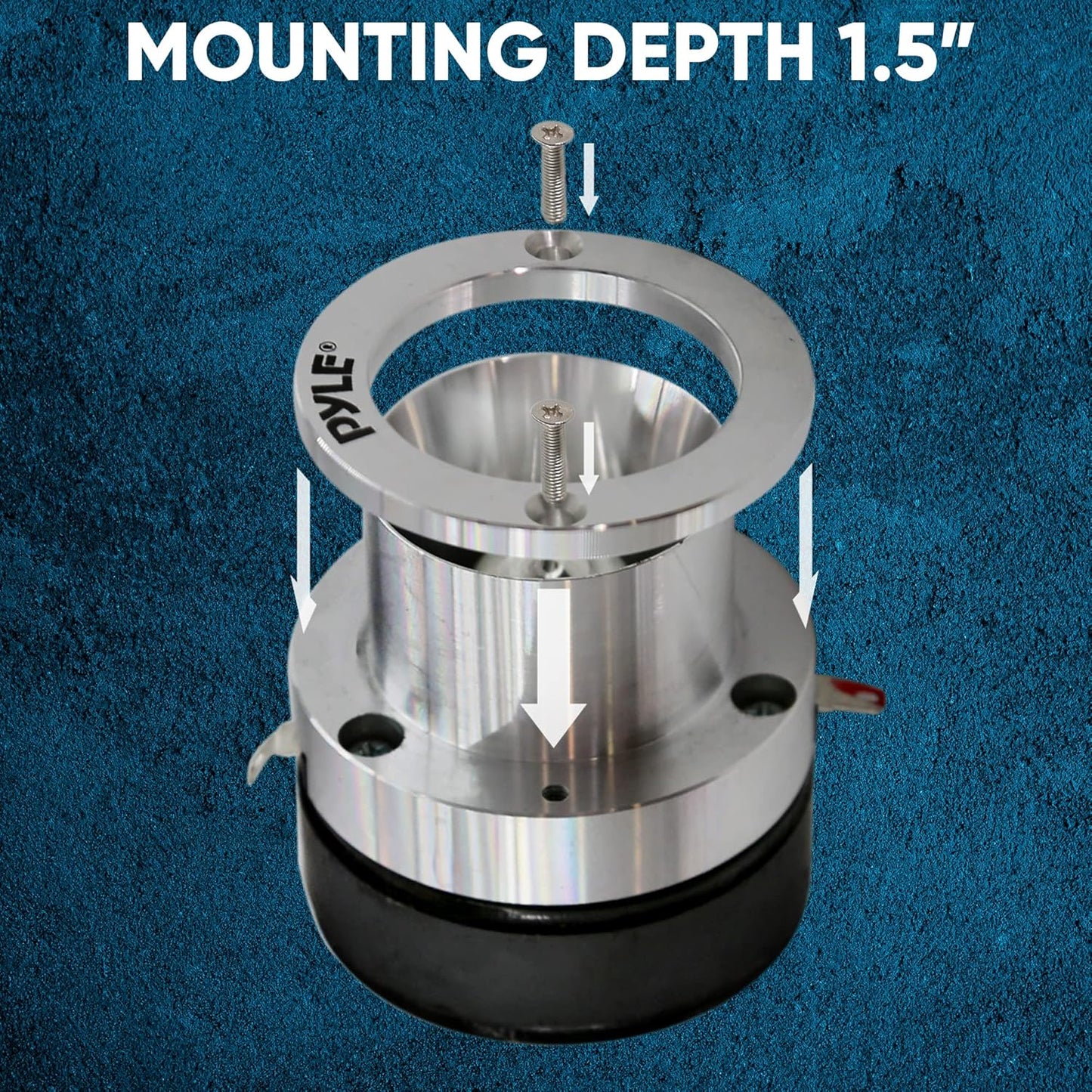 Pyle PDBT30 2.5" 100W Titanium Car Tweeter – 1" Voice Coil, 4 Ohm, Aluminum Frame