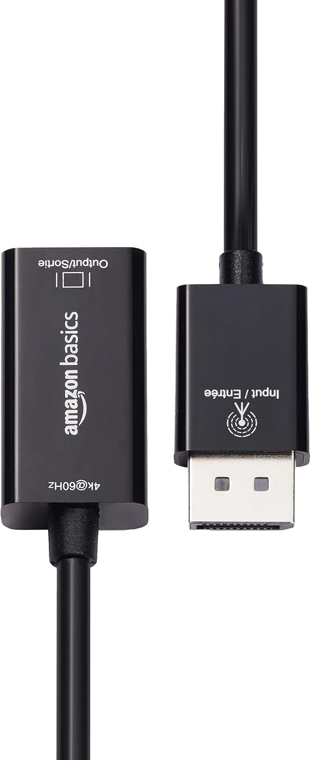 Displayport (4K@60Hz) to HDMI Female Converter (Not Compatible with a USB Port)