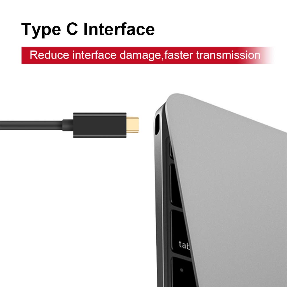 Upgrow USB C to DVI Cable 4K@30Hz Cable 4FT USB Type-C to DVI (OPEN BOX)