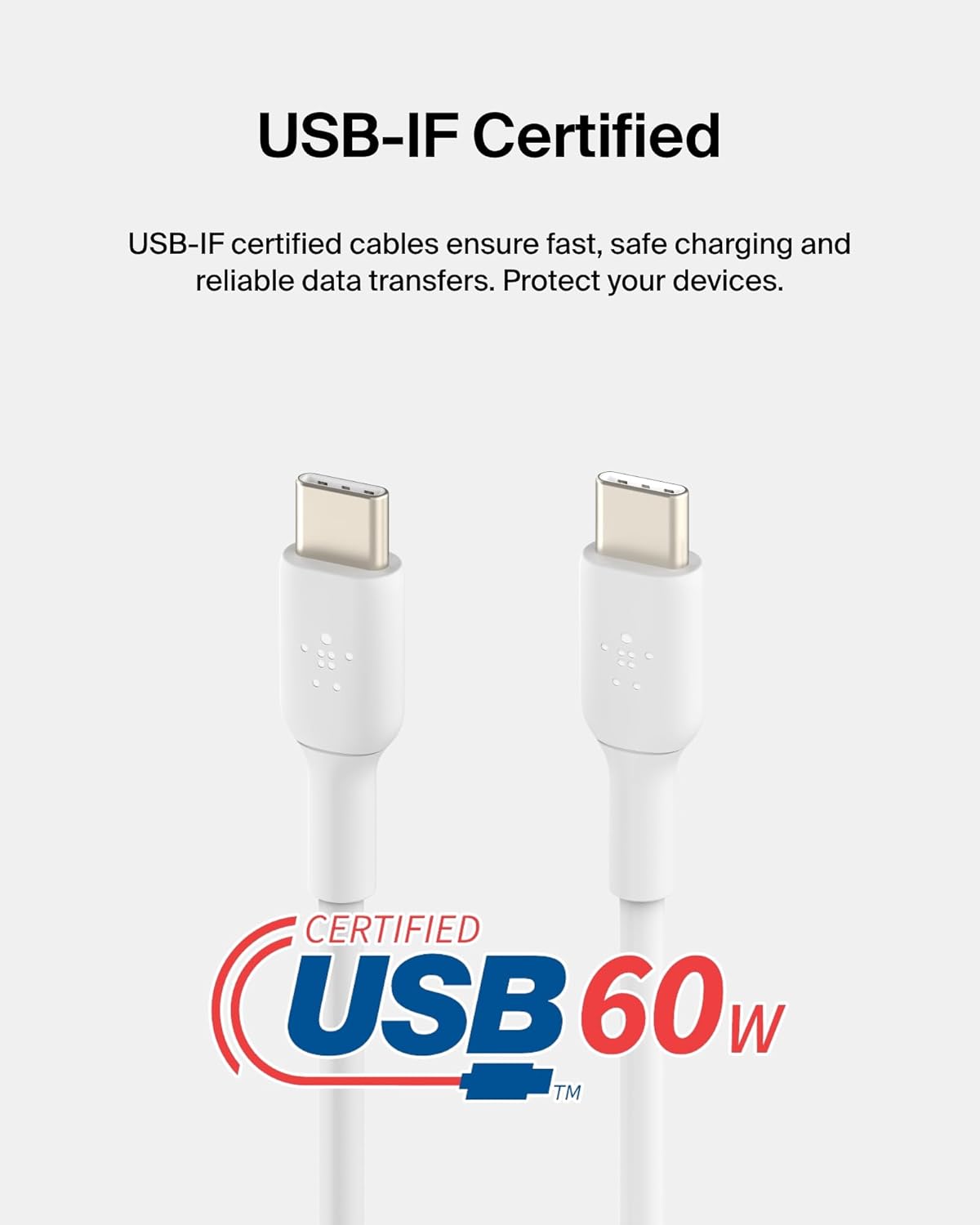 Belkin USB-C to USB-C Fast Charging Cable (2M/6.6ft)