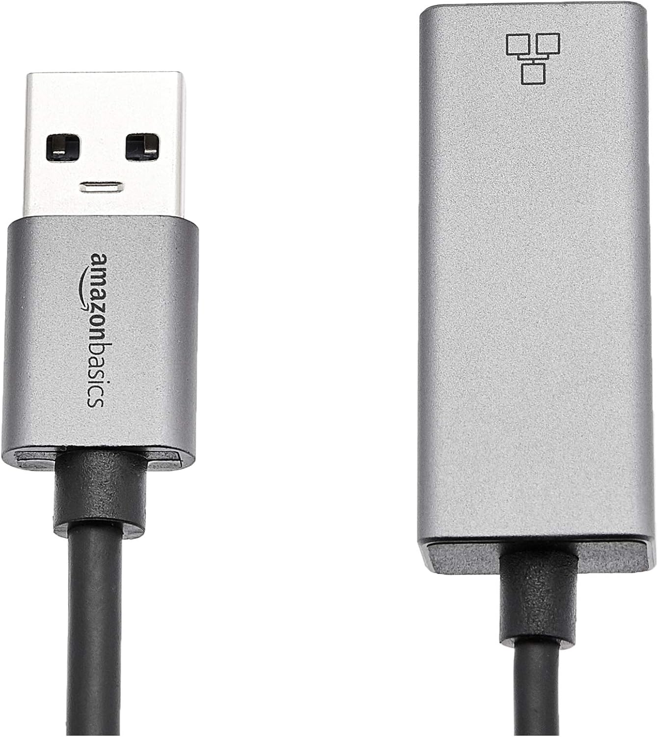 Amazon Basics Aluminum USB 3.0 Gigabit Ethernet Adapter Plug & Play (OPEN BOX)