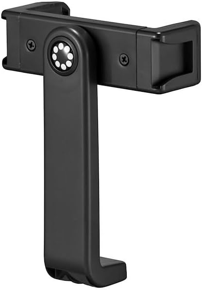 JOBY GripTight 360° Smartphone Mount with Double Accessory Shoe, Vlog & Tripod Compatible, Black