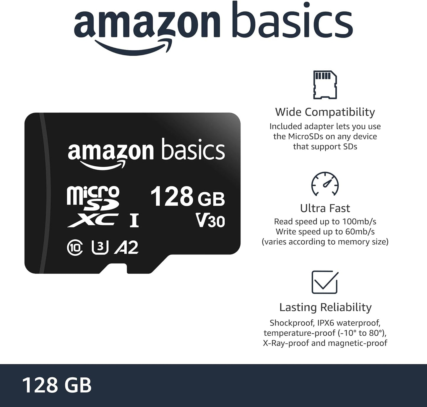 Amazon Basics 128GB / 256GB Micro SDXC