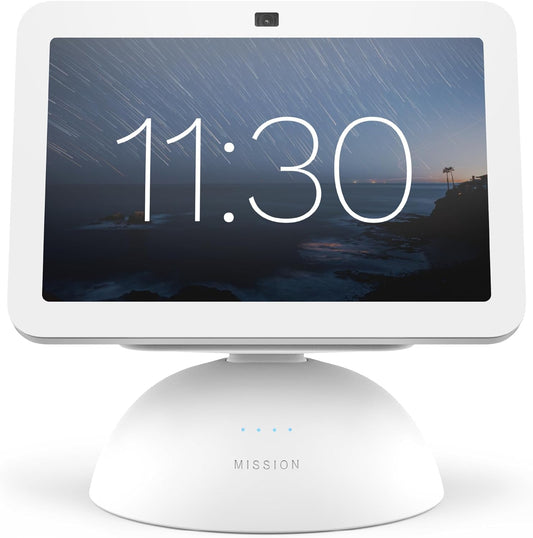 Mission - 2-in-1 Battery and Tilt Stand for Echo Show 5 (3rd Generation, 2023 Release) (OPEN BOX)