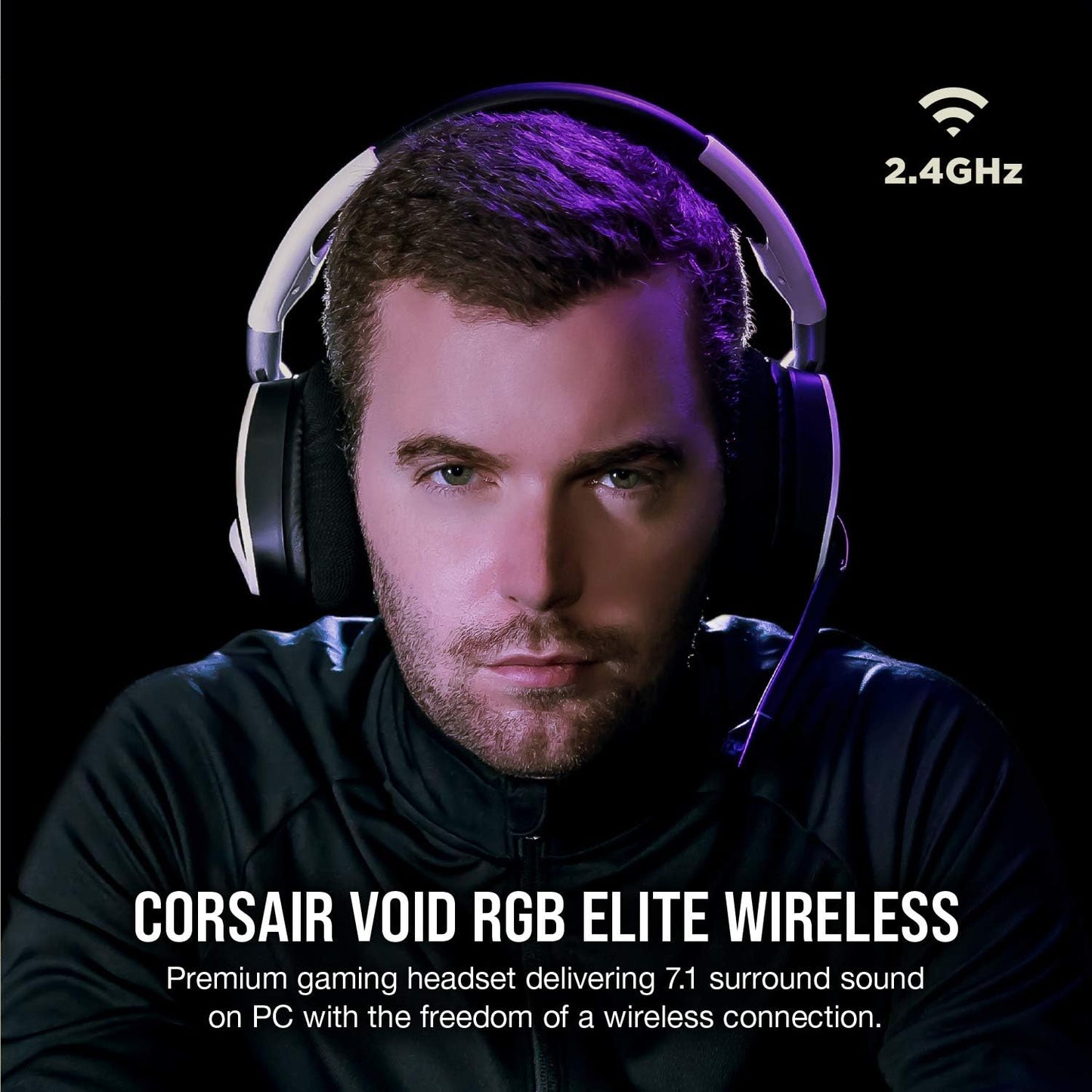 CORSAIR VOID RGB ELITE Wireless Gaming Headset – 7.1 Surround Sound
