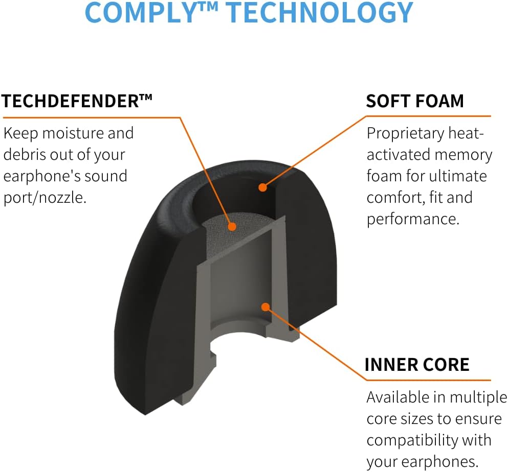 Comply Foam 500 Series Ear Tips Round 2.0 (OPEN BOX)