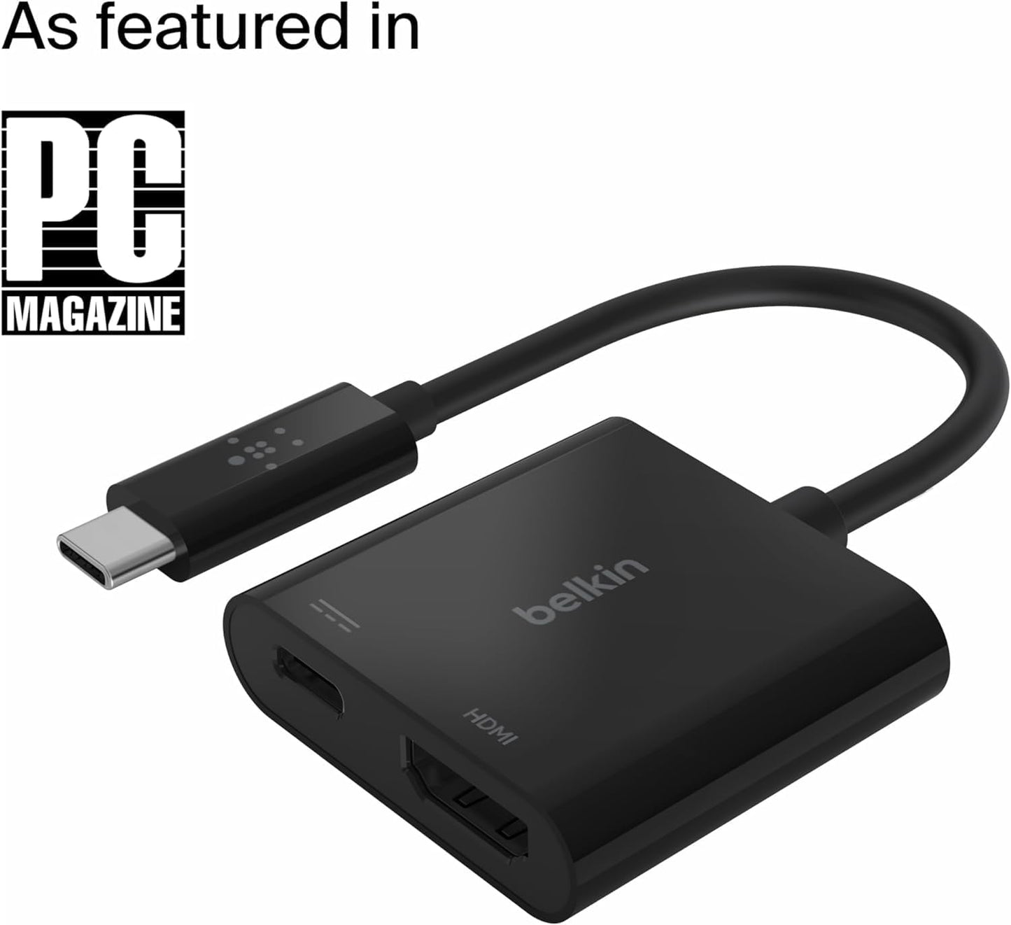 Belkin USB C to HDMI Adapter + USBC Charging Port, 4K UHD Video (OPEN BOX)